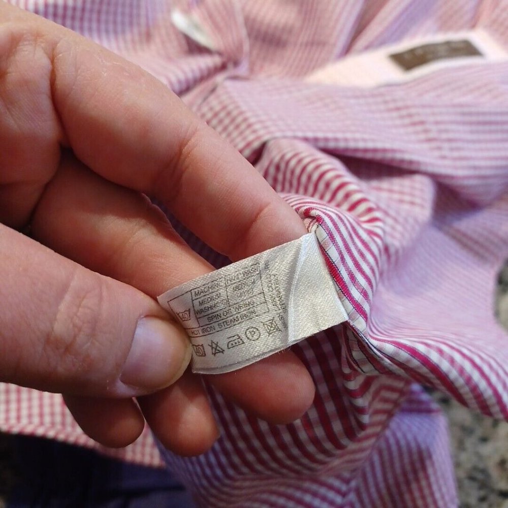 J. HILBURN XL 48in Chest Multi Plaid Button Up Down Shirt Collard Dress Business - Picture 16 of 16